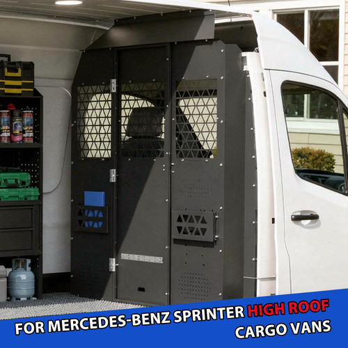 Steel van partition - steel, bulkhead